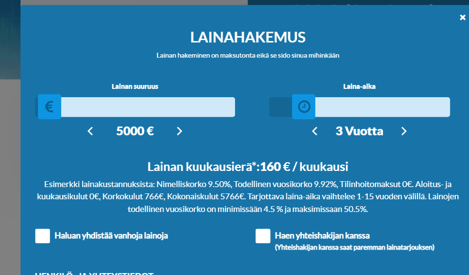 Luottoheti.fi lainaa heti